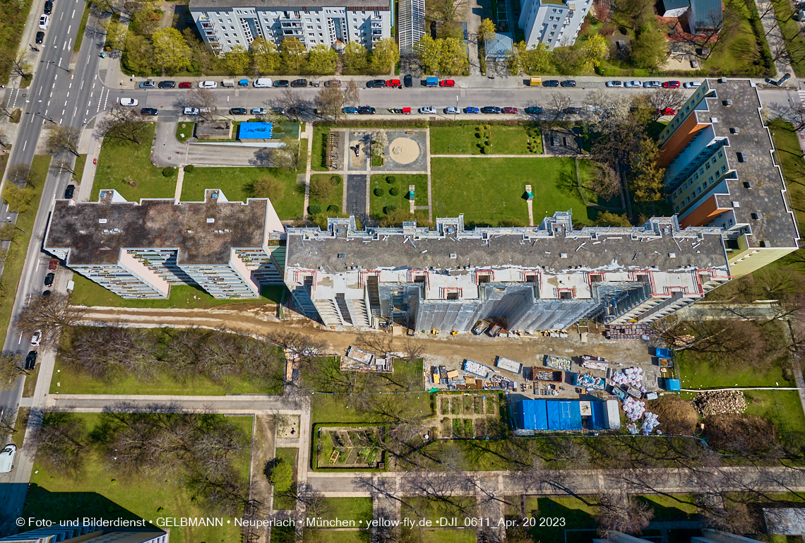 21.04.2023 - Maga-Großsanierung an der Kurt-Eisner-Straße in Neuperlach